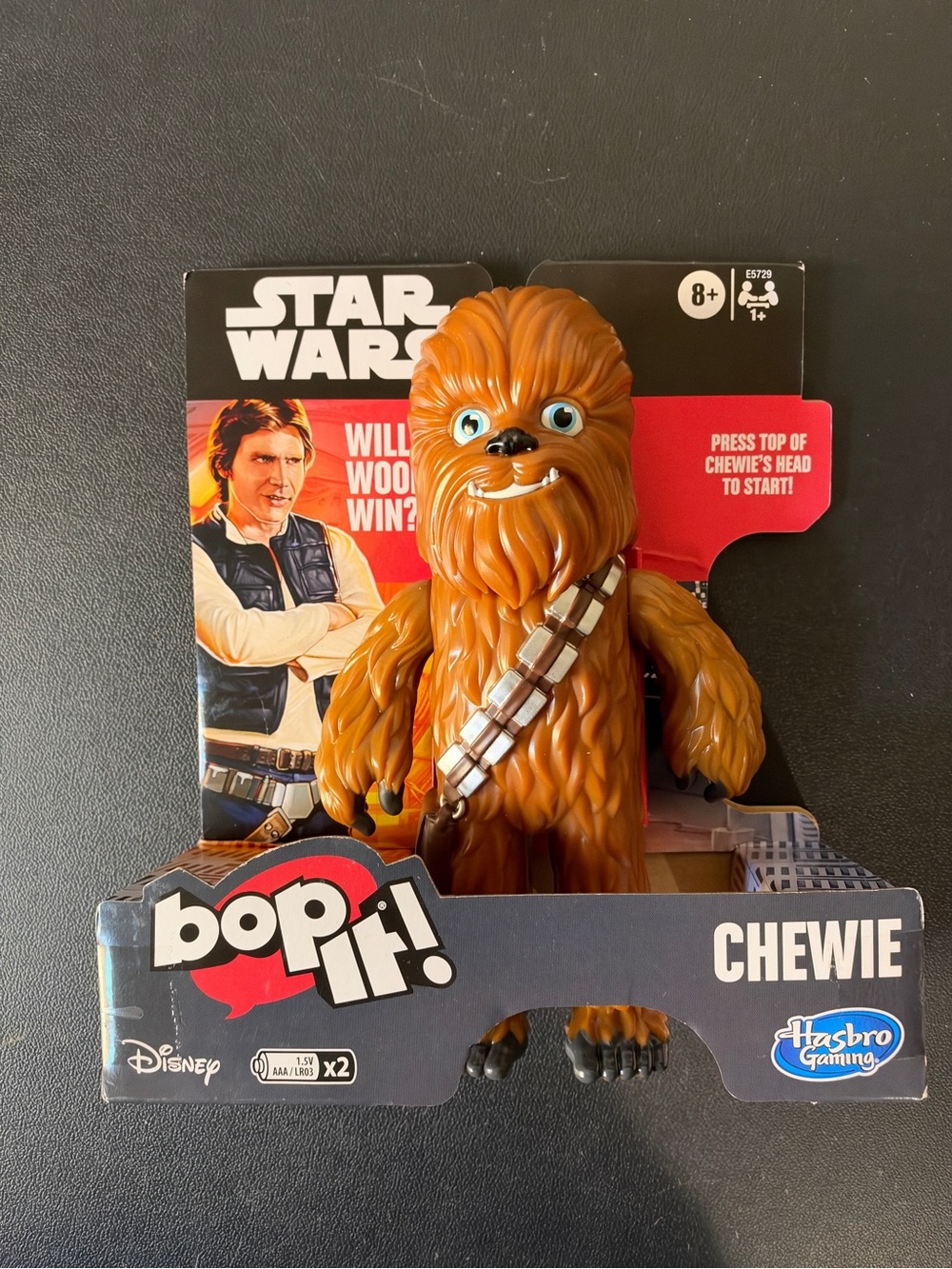 2022 Hasbro Gaming Disney Star Wars Bop It! Chewie Figure NEW